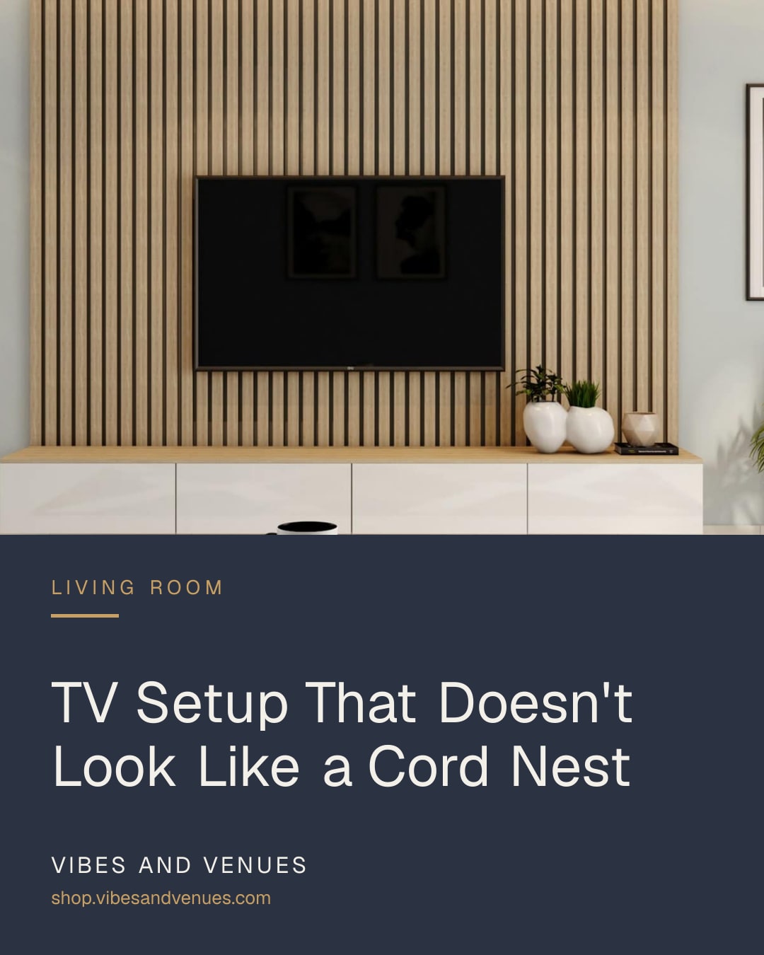 TV Setup That Doesn't Look Like a Cord Nest